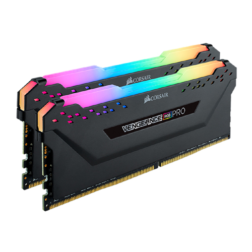 Corsair Vengeance RGB PRO 16GB (2 x 8GB) DDR4 DRAM 3600MHz C18 Memory Kit - Black (CMW16GX4M2C3600C18)