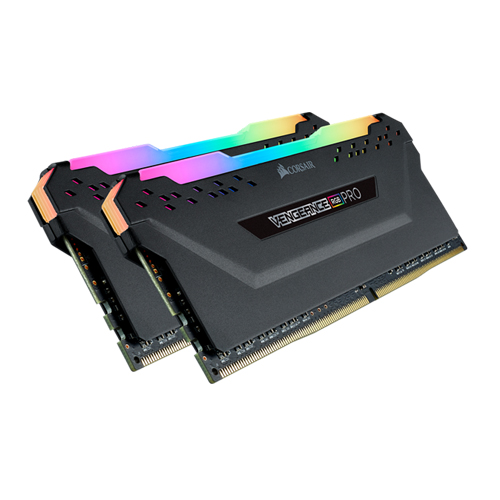 Corsair Vengeance RGB PRO 16GB (2 x 8GB) DDR4 DRAM 3600MHz C18 Memory Kit - Black (CMW16GX4M2C3600C18)