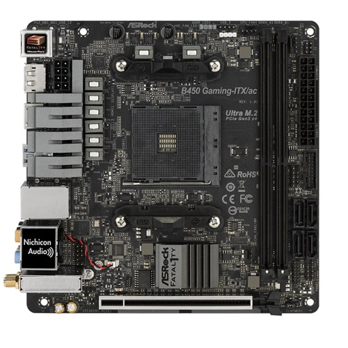 Asrock Fatal1ty B450 Gaming-ITX-ac AMD AM4 Socket Motherboard