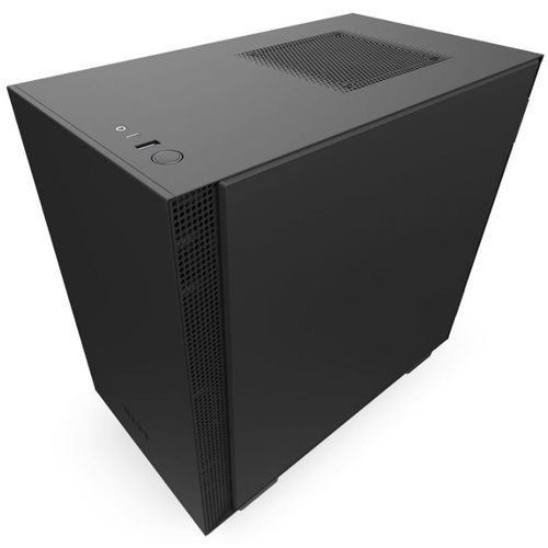 Nzxt H210i Mini-ITX Case with Lighting and Fan Control - Matte Black (CA-H210I-B1)