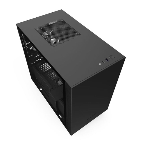 Nzxt H210i Mini-ITX Case with Lighting and Fan Control - Matte Black (CA-H210I-B1)