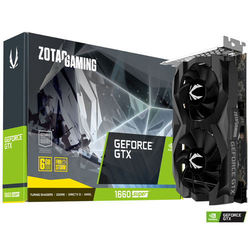 Zotac GAMING GeForce GTX 1660 Super Twin Fan 6GB GDDR6 (ZT-T16620F-10L)