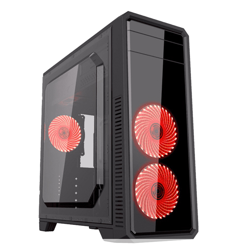 GameMax G561-F Red Mid Tower Case