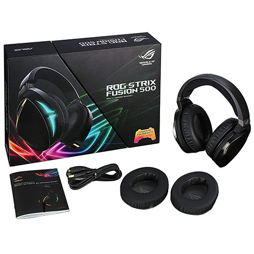 Asus ROG Strix Fusion 500 Gaming Headphone - Black (ROG-STRIX-F500-BLK)