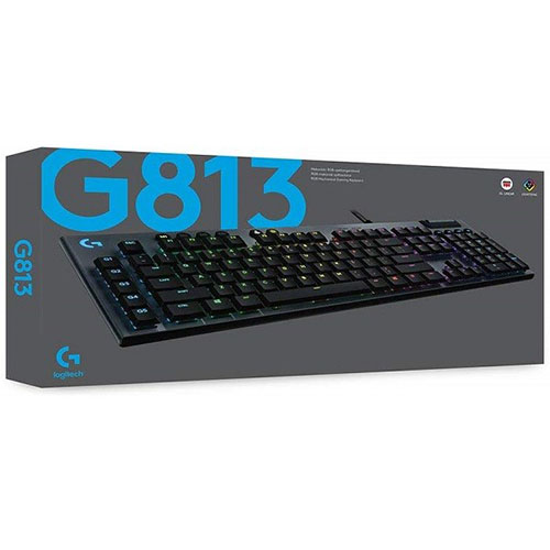 Logitech G813 LIGHTSYNC RGB Mechanical Gaming Keyboard - GL Clicky (920-009098)