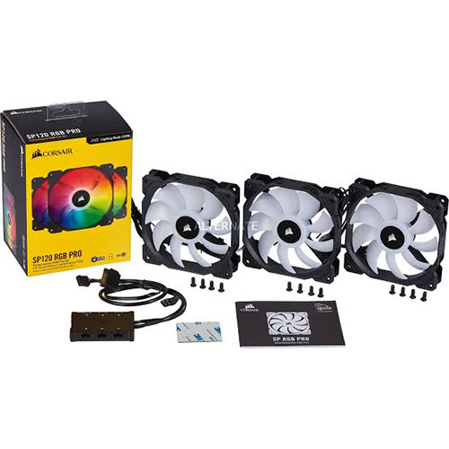 Corsair SP120 PRO RGB LED High Performance - Three Pack with Lighting Node CORE (CO-9050094-WW)