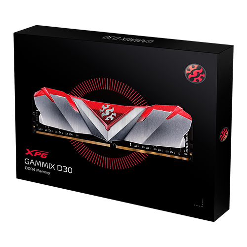 Adata XPG Gammix D30 16GB (1 x 16GB) 3200MHz DDR4 Memory - Red (AX4U3200316G16-SR30)