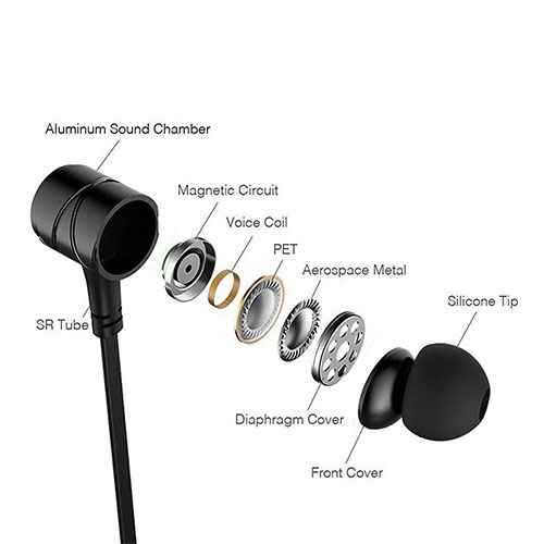 Ant Audio W56 Metal Wired Earphone with Mic - Black