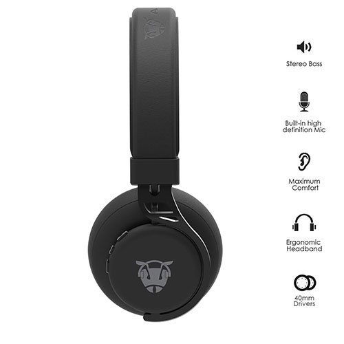 Ant Audio Treble 900 Wireless Bluetooth Headphone - Black