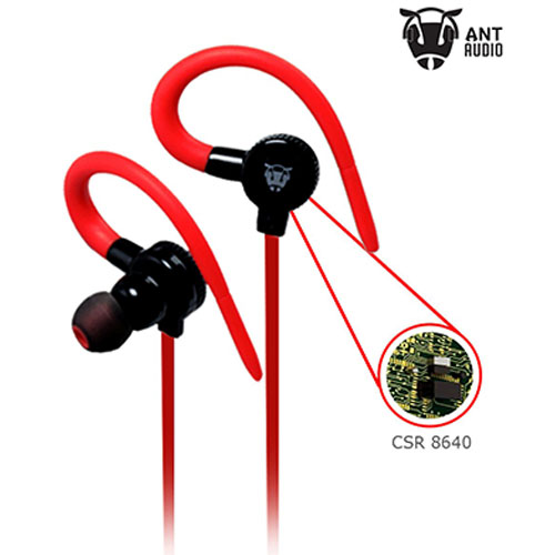 Ant Audio H25 Sports Bluetooth Headset - Red