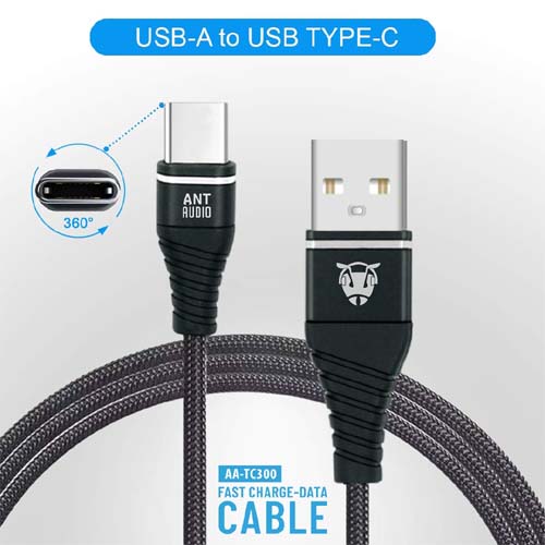 Ant Audio Type C Cable - Black(AA-TC300)