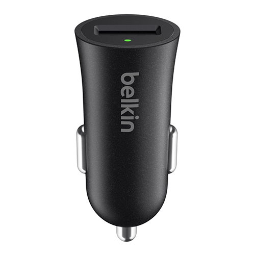 Belkin Boost UP Quick Charge 3.0 Car Charger with USB-A to USB-C Cable (F7U032BT04-BLK)
