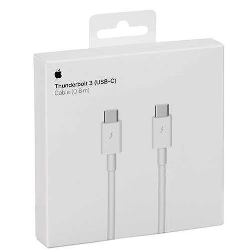 Apple Thunderbolt 3 (USB-C) Cable - 0.8M (MQ4H2ZM-A)