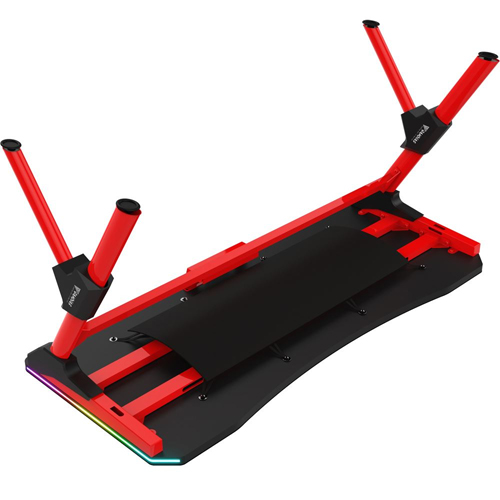 Gamdias Daedalus M1 RGB Gaming Desk - Black-Red