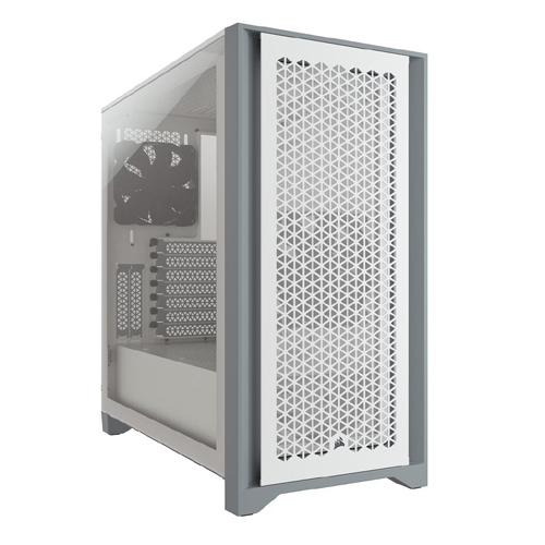Corsair 4000D Airflow Tempered Glass Mid-Tower Gaming Case - White (CC-9011201-WW)