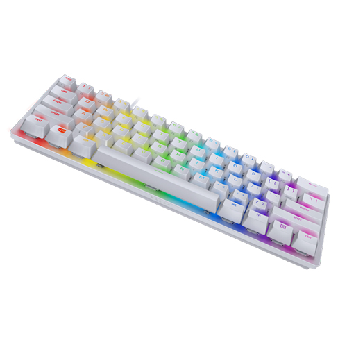 Razer Huntsman Mini Optical Gaming Keyboard - Clicky Purple Switch - Mercury Edition  (RZ03-03390300-R3M1)