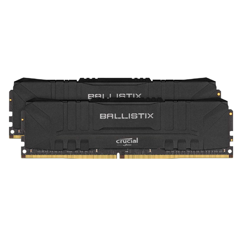 Crucial Ballistix 16GB Kit (2 x 8GB) DDR4-3000 Desktop Gaming Memory - Black (BL2K8G30C15U4B)