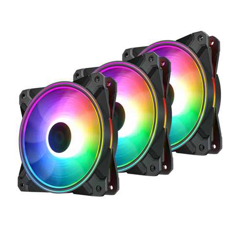 Deepcool CF120 PLUS 120MM Addressable RGB LED Fan - 3 IN 1 Pack (DP-F12-AR-CF120P-3P)
