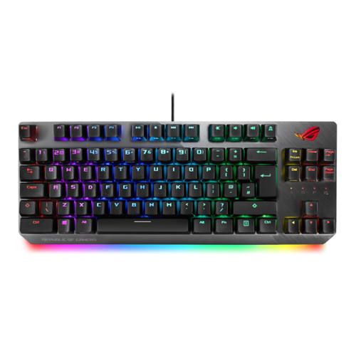Asus ROG Strix Scope TKL Wired Mechanical RGB Gaming Keyboard - Cherry MX Red Switches (STRIX-SCOPE-TKL-RD)