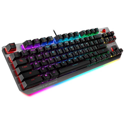 Asus ROG Strix Scope TKL Wired Mechanical RGB Gaming Keyboard - Cherry MX Red Switches (STRIX-SCOPE-TKL-RD)
