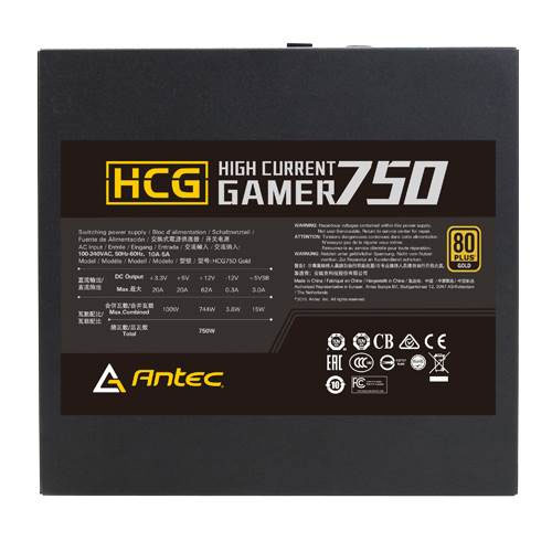 Antec High Current Gamer 750W Fully Modular Power Supply (HCG 750 GOLD)