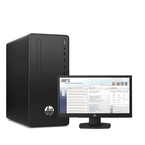 HP 280 Pro G6 Microtower PC (Core i5-10400, 1TB, 4GB, DOS, 18.5inch Monitor)