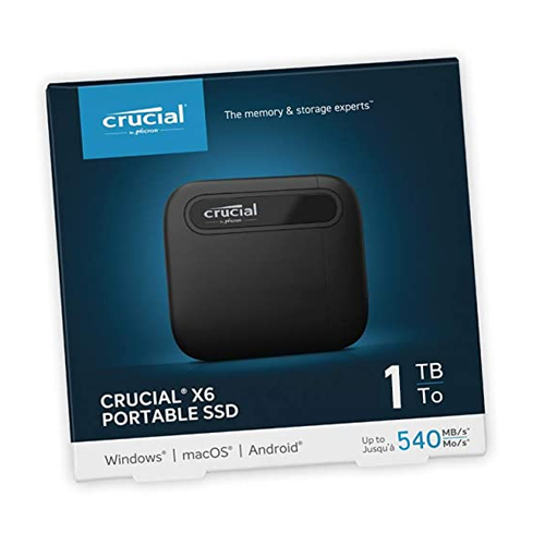 Crucial X6 2TB Portable SSD (CT2000X6SSD9)