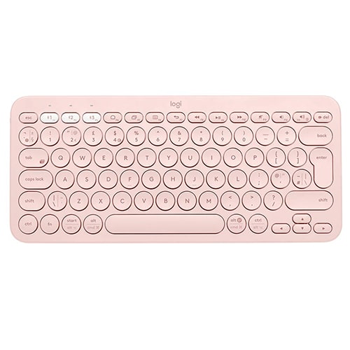Logitech K380 Multi-Device Bluetooth Keyboard - Rose (920-009579)