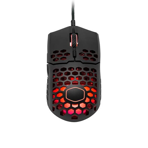 Cooler Master MM711 RGB Ambidextrous Wired Gaming Mouse - Matte Black (MM-711-KKOL1)