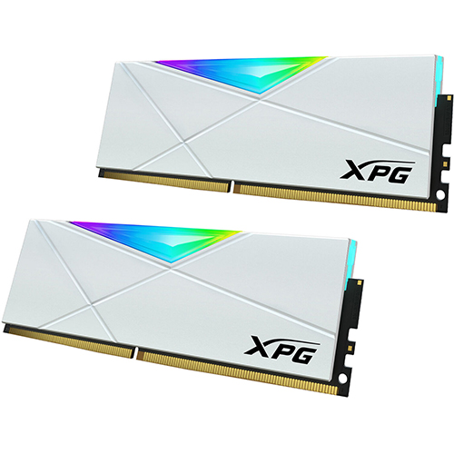 Adata XPG Spectrix D50 16GB (8GBx2) 3200MHZ White DDR4 RGB Ram (AX4U320038G16A-DW50)