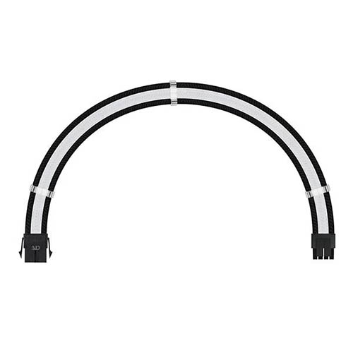  Ant Esports MODPRO Sleeve Cable Kit 30 CM Extension Cable (White – Black)