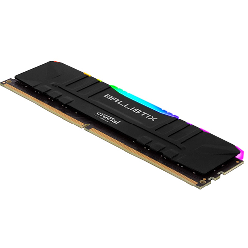 Crucial Ballistix RGB 8GB DDR4-3200 Desktop Gaming Memory Black (BL8G32C16U4BL)