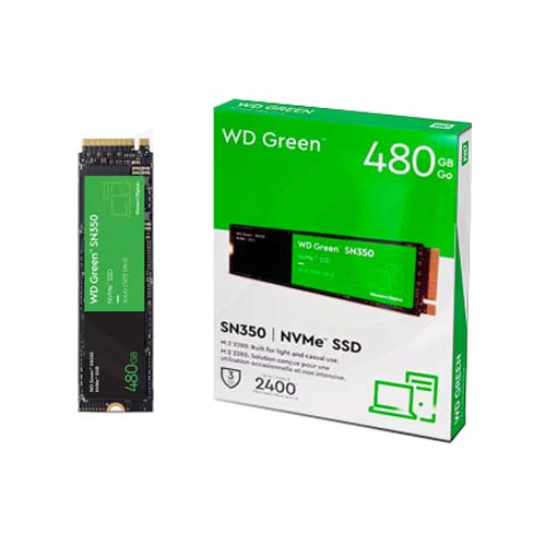Buy Online Western Digital Green SN350 480GB NVMe M.2 SSD (WDS480G2G0C