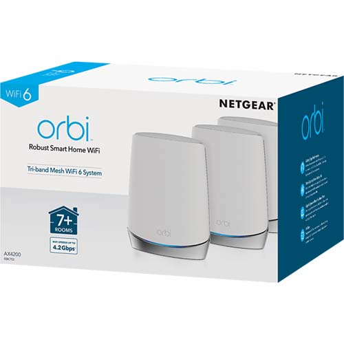 Netgear Orbi RBK753 WiFi 6 Mesh WiFi System (AX4200)