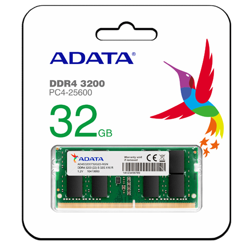 Adata Premier 32GB DDR4 3200 SO-DIMM Memory (AD4S320032G22-RGN)