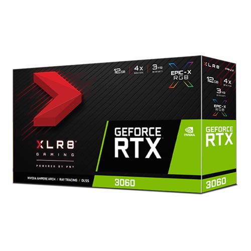 PNY GeForce RTX 3060 XLR8 Gaming REVEL EPIC-X RGB Graphics Card (VCG306012DFXPPB)