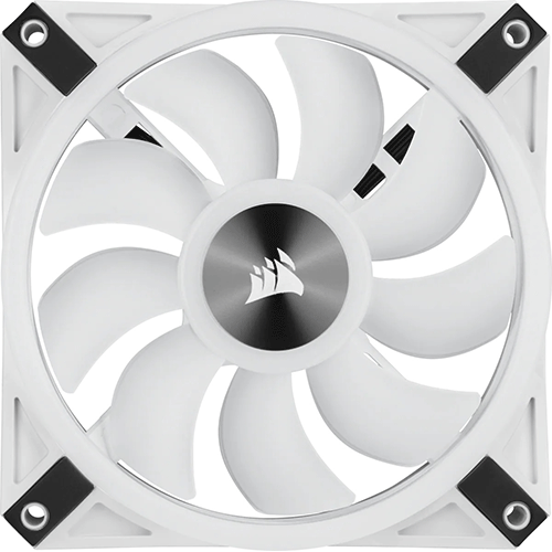 Corsair iCUE QL120 RGB 120mm PWM White Triple Fan Kit with Lighting Node CORE (CO-9050104-WW)