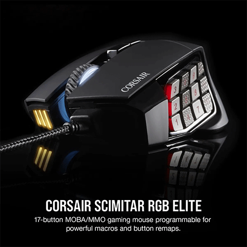 Corsair SCIMITAR RGB ELITE Optical Gaming Mouse (CH-9304211-AP)