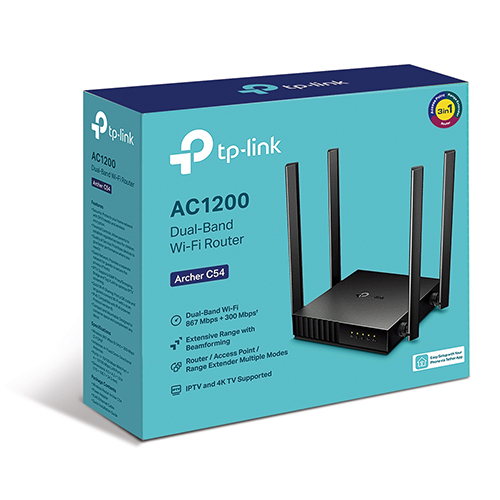 TP Link Archer C54 AC1200 Dual Band Wi-Fi Router