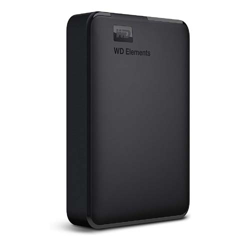 Western Digital Elements 5TB Black Portable External Hard Drive (WDBHDW0050BBK-EESN)