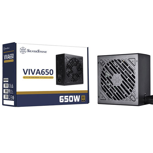 SilverStone VIVA 650W 80 Plus Gold Power Supply (SST-VA650-G)