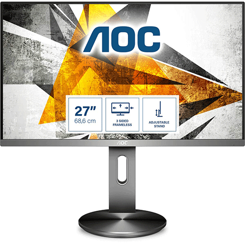 AOC 27 Inch Full HD LED Monitor (I2790PQU-BT)