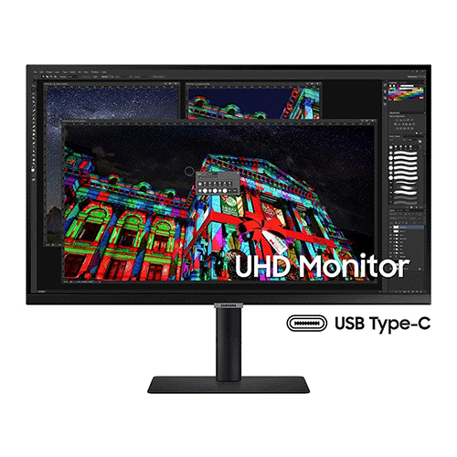 Samsung 27 Inch UHD High Resolution Monitor with USB-C (LS27A800UJWXXL)