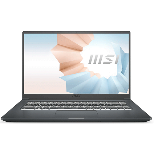 MSI Modern 15 A5M 202IN 15.6  Inch  Laptop  - Carbon Gray (Ryzen 5 5500U , DDR4 8GB  , 512GB NVMe SSD , AMD Radeon Graphics , Windows 11 Home)