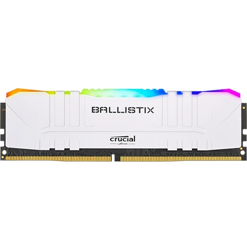 Crucial Ballistix RGB 16GB DDR4 3200 Memory - White (BL16G32C16U4WL)