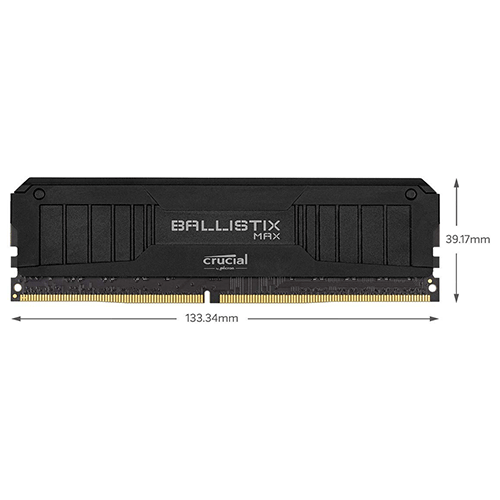 Crucial Ballistix MAX 32GB Kit (2 x 16GB) DDR4 4400 Memory - Black (BLM2K16G44C19U4B)