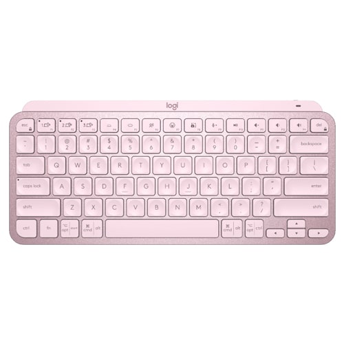 Logitech MX Keys Mini Minimalist Wireless Illuminated Keyboard - Rose (920-010507)