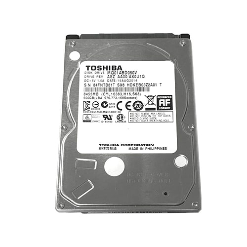 Toshiba 500GB SATA Hard Drive (MQ01ABD050V)