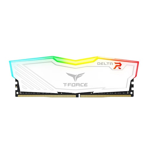 Teamgroup T-Force Delta RGB 64GB (32GBx2) DDR4 3600MHz - White (TF4D464G3600HC18JDC01)