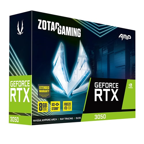Zotac Gaming GeForce RTX 3050 AMP 8GB GDDR6 (ZT-A30500F-10M)
